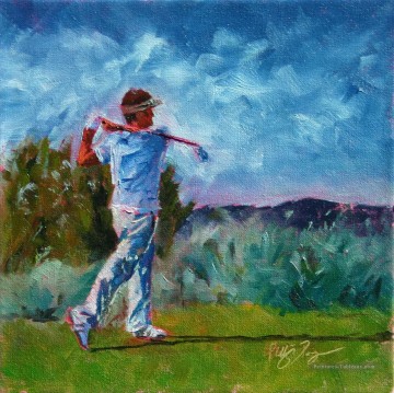  golf Art - golf 11 impressionniste